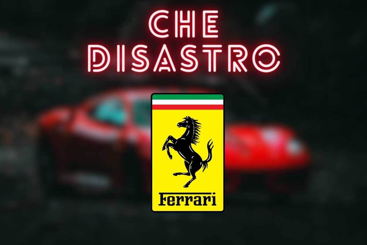 Questa Ferrari finisce in un brutto guaio