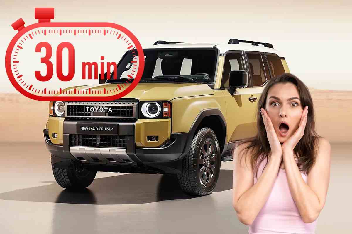 Toyota Land Cruiser 30 minuti 1000 esemplari venduti